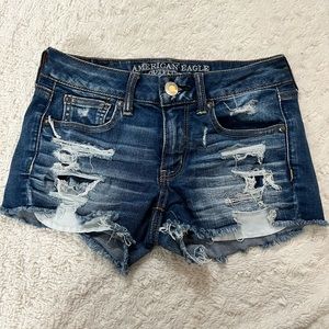 American Eagle Shortie Jean Shorts - Like New!